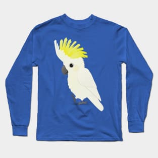 Cute sulphur-crested cockatoo Long Sleeve T-Shirt